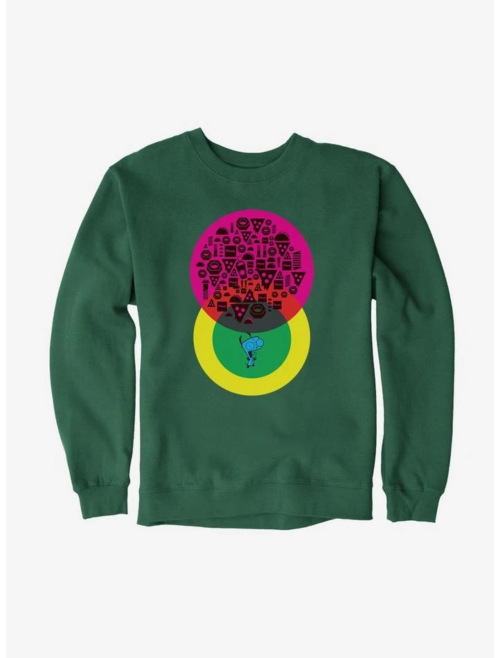 Hot Sale ๐ Invader Zim Food Venn Diagram Sweatshirt โจ 3 Hot Sale ๐ Invader Zim Food Venn Diagram Sweatshirt โจ - Image 3