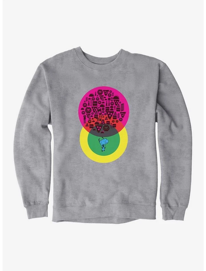 Hot Sale ๐ Invader Zim Food Venn Diagram Sweatshirt โจ 4 Hot Sale ๐ Invader Zim Food Venn Diagram Sweatshirt โจ - Image 4