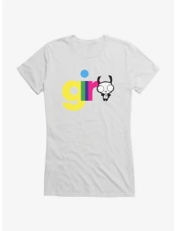 Buy 🎁 Invader Zim Gir Neon Script 👧 Girls T-Shirt 😍 -INVADER ZIM Sales 14035571 hi 1