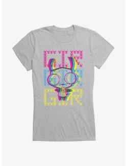 Buy 🎉 Invader Zim Gir Neon Stack 👧 Girls T-Shirt ✨ -INVADER ZIM Sales 14035585 hi