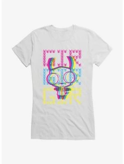 Buy 🎉 Invader Zim Gir Neon Stack 👧 Girls T-Shirt ✨ -INVADER ZIM Sales 14035606 hi