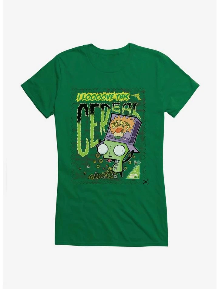 Best deal โจ Invader Zim I Love Cereal ๐ง Girls T-Shirt โ 4 Best deal โจ Invader Zim I Love Cereal ๐ง Girls T-Shirt โ - Image 4