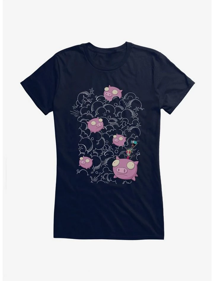 Flash Sale π₯° Invader Zim Pig Stampede π§ Girls T-Shirt π 4 Flash Sale π₯° Invader Zim Pig Stampede π§ Girls T-Shirt π - Image 4