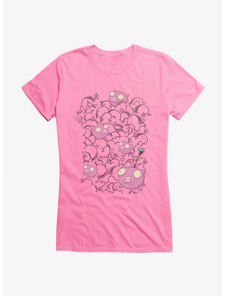 Flash Sale π₯° Invader Zim Pig Stampede π§ Girls T-Shirt π 5 Flash Sale π₯° Invader Zim Pig Stampede π§ Girls T-Shirt π - Image 5