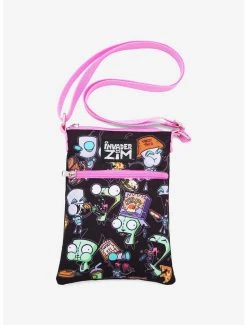 Cheapest 😍 Invader Zim GIR Snacks Passport Crossbody Bag 🎁