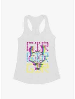 Flash Sale 🔥 Invader Zim Gir Neon Stack 👧 Girls Tank 👏