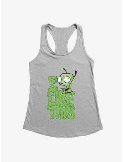 Hot Sale 😍 Invader Zim I Like This 👧 Girls Tank 🧨 -INVADER ZIM Sales 16054320 hi
