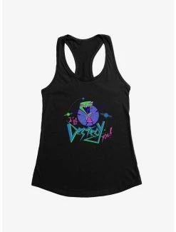 Brand new ⭐ Invader Zim I'll Destroy You 👧 Girls Tank 😍 -INVADER ZIM Sales 16054418 hi