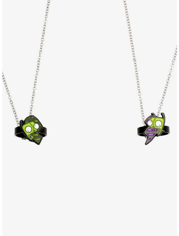Best reviews of π₯° Invader Zim GIR Broken Heart Rings Best Friend Necklace Set π― 2 Best reviews of π₯° Invader Zim GIR Broken Heart Rings Best Friend Necklace Set π― - Image 2