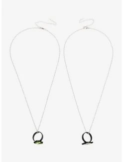 Best reviews of 🥰 Invader Zim GIR Broken Heart Rings Best Friend Necklace Set 💯