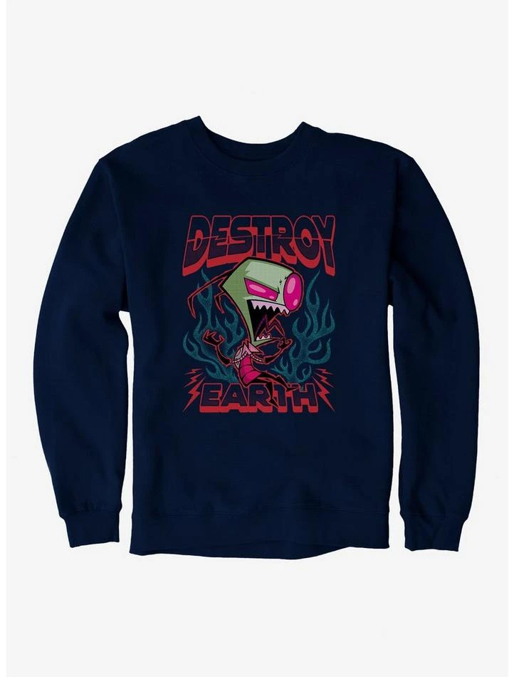 Buy ๐ Invader Zim Unique Destroy Sweatshirt ๐ 2 Buy ๐ Invader Zim Unique Destroy Sweatshirt ๐ - Image 2