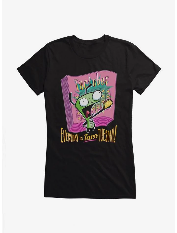 Best deal โจ Invader Zim Unique Taco Tuesday ๐ง Girls T-Shirt ๐ 3 Best deal โจ Invader Zim Unique Taco Tuesday ๐ง Girls T-Shirt ๐ - Image 3