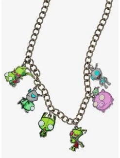 New 😍 Invader Zim Character Charm Necklace 🎁
