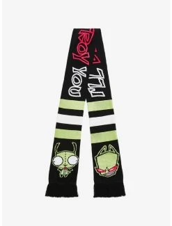Best reviews of 🤩 Invader Zim Stripe Scarf 👍 -INVADER ZIM Sales 18488071 av2