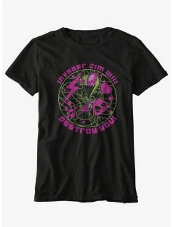 Outlet ✔️ Invader Zim Destroy You Boyfriend Fit 👧 Girls T-Shirt 👏