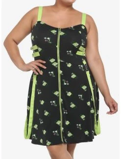 Best deal 👍 Invader Zim GIR Zipper 👗 Dress Plus Size ✔️