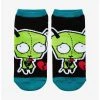 New 🧨 Invader Zim GIR Broken Heart No-Show 🧦 Socks 😀