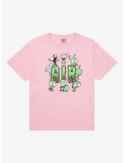 Promo 🧨 Invader Zim GIR Costume Drip Boyfriend Fit 👧 Girls T-Shirt Plus Size 👏