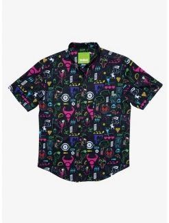 Hot Sale 🔥 RSVLTS Invader Zim Operation Impending Doom 2 KUNUFLEX Short Sleeve 👕 Shirt 😀