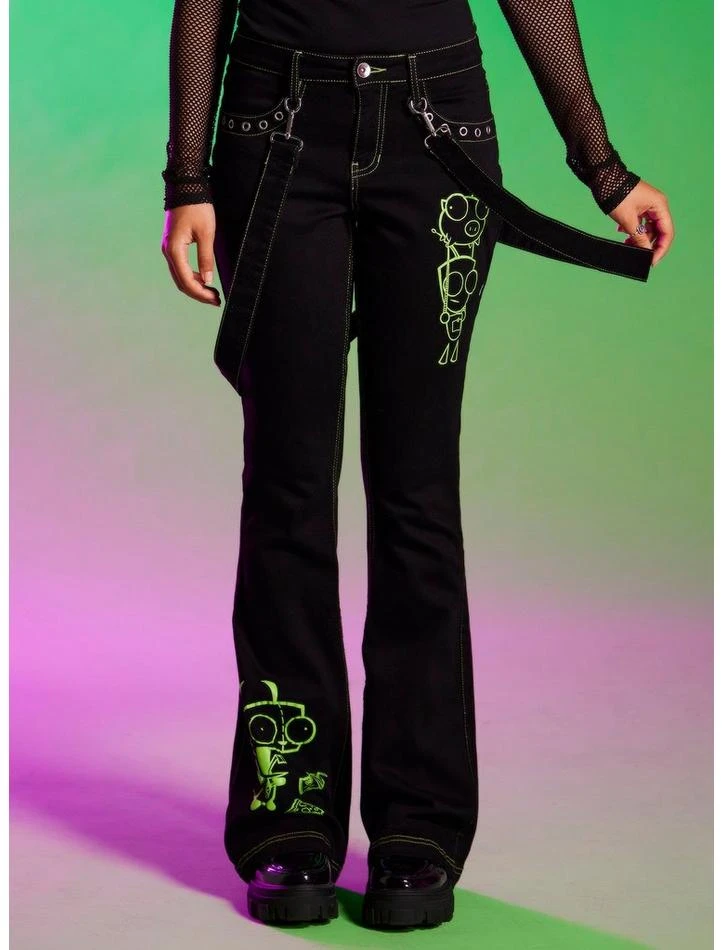 Budget โ๏ธ Invader Zim GIR Suspender Flare Pants ๐ 1 Budget โ๏ธ Invader Zim GIR Suspender Flare Pants ๐