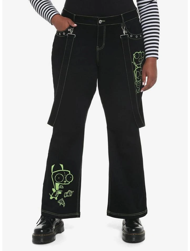 Best Pirce β Invader Zim GIR Suspender Flare Pants Plus Size π 1 Best Pirce β Invader Zim GIR Suspender Flare Pants Plus Size π