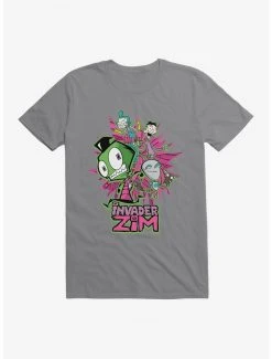 Budget ⭐ Invader Zim GIR & Roboparents T-Shirt ❤️ -INVADER ZIM Sales 20155933 hi