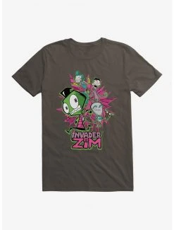 Budget ⭐ Invader Zim GIR & Roboparents T-Shirt ❤️ -INVADER ZIM Sales 20155942 hi