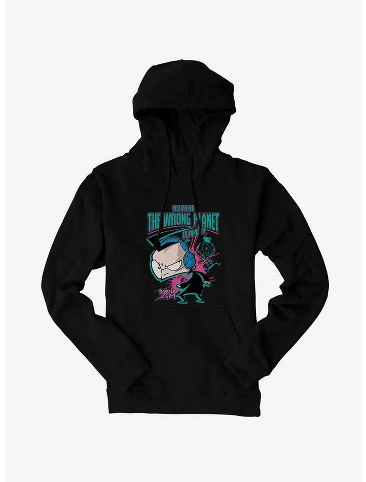 Hot Sale ⭐ Invader Zim Wrong Planet To Land On Hoodie ⌛ 1 Hot Sale ⭐ Invader Zim Wrong Planet To Land On Hoodie ⌛