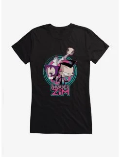 Flash Sale ⭐ Invader Zim Gaz, Dib & Professor Membrane 👧 Girls T-Shirt 😉 -INVADER ZIM Sales 20157441 hi