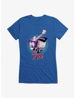 Flash Sale ⭐ Invader Zim Gaz, Dib & Professor Membrane 👧 Girls T-Shirt 😉 -INVADER ZIM Sales 20157469 hi