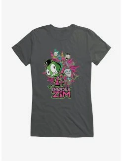 Best reviews of 🧨 Invader Zim GIR & Roboparents 👧 Girls T-Shirt 😉 -INVADER ZIM Sales 20157490 hi