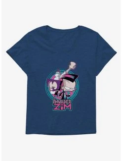 Best deal 👏 Invader Zim Gaz, Dib & Professor Membrane 👧 Girls T-Shirt Plus Size 👏 -INVADER ZIM Sales 20157507 hi