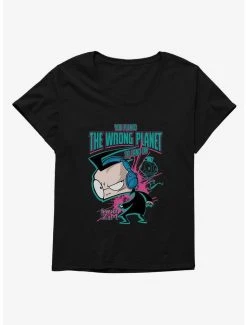 Wholesale 🥰 Invader Zim Wrong Planet To Land On 👧 Girls T-Shirt Plus Size 😉 -INVADER ZIM Sales 20157777 hi