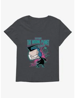 Wholesale 🥰 Invader Zim Wrong Planet To Land On 👧 Girls T-Shirt Plus Size 😉 -INVADER ZIM Sales 20157786 hi