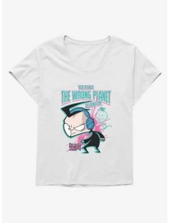 Wholesale 🥰 Invader Zim Wrong Planet To Land On 👧 Girls T-Shirt Plus Size 😉 -INVADER ZIM Sales 20157804 hi