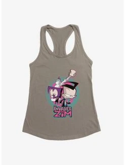 Best Sale 😀 Invader Zim Gaz, Dib & Professor Membrane 👧 Girls Tank ✨ -INVADER ZIM Sales 20157886 hi