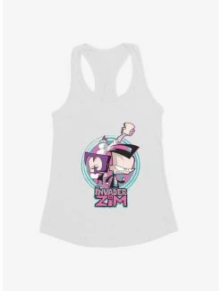 Best Sale 😀 Invader Zim Gaz, Dib & Professor Membrane 👧 Girls Tank ✨ -INVADER ZIM Sales 20157893 hi