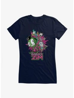 Best reviews of 🧨 Invader Zim GIR & Roboparents 👧 Girls T-Shirt 😉 -INVADER ZIM Sales 20157904 hi