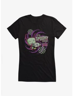 Best Pirce 🎁 Invader Zim It's Spooky Season 👧 Girls T-Shirt ✔️ -INVADER ZIM Sales 20157967 hi