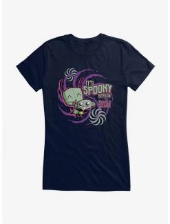 Best Pirce 🎁 Invader Zim It's Spooky Season 👧 Girls T-Shirt ✔️ -INVADER ZIM Sales 20157988 hi