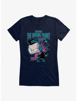 Cheap 🥰 Invader Zim Wrong Planet To Land On 👧 Girls T-Shirt ⭐